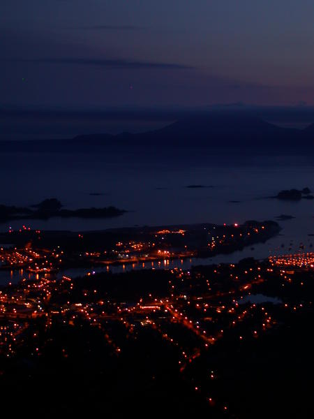 Edgecumbe at dusk