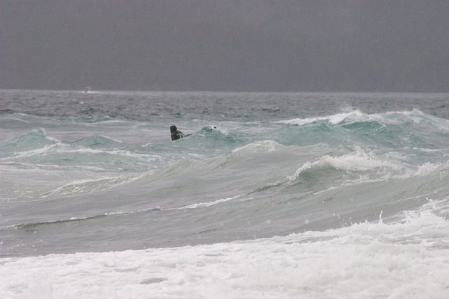 Surfing Sandy Beach (40823 bytes)