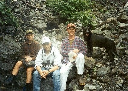 Taking a Break on Indian River Trail (54k)